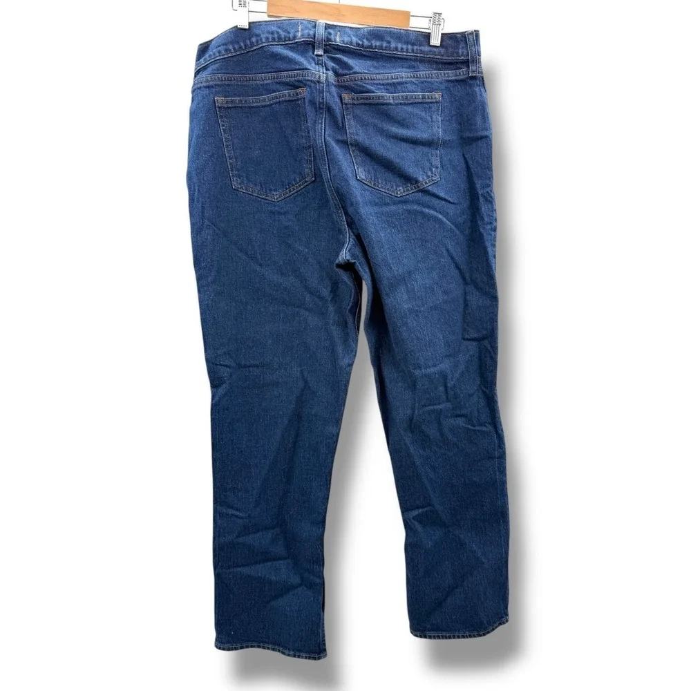 Abercrombie & Fitch NWT 90s Straight Jeans Womens 33‎ Blue Curve Love Mid Rise